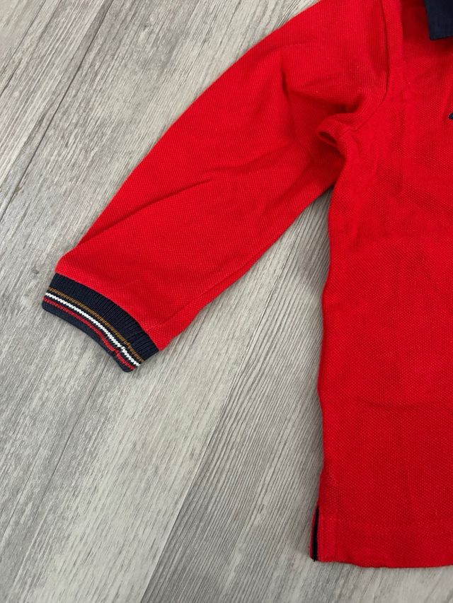 Polo Mayoral manga larga rojo