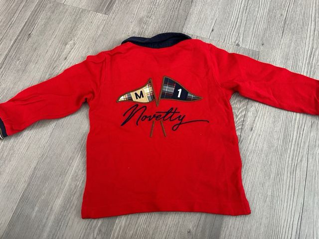 Polo Mayoral manga larga rojo