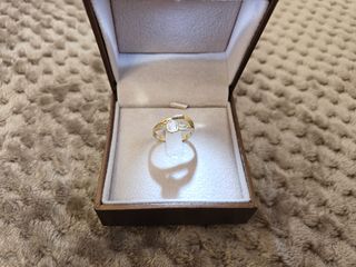 Anello oro con zircone