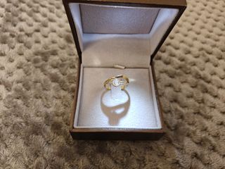 Anello oro con zircone