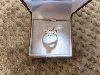 Anello oro con zircone