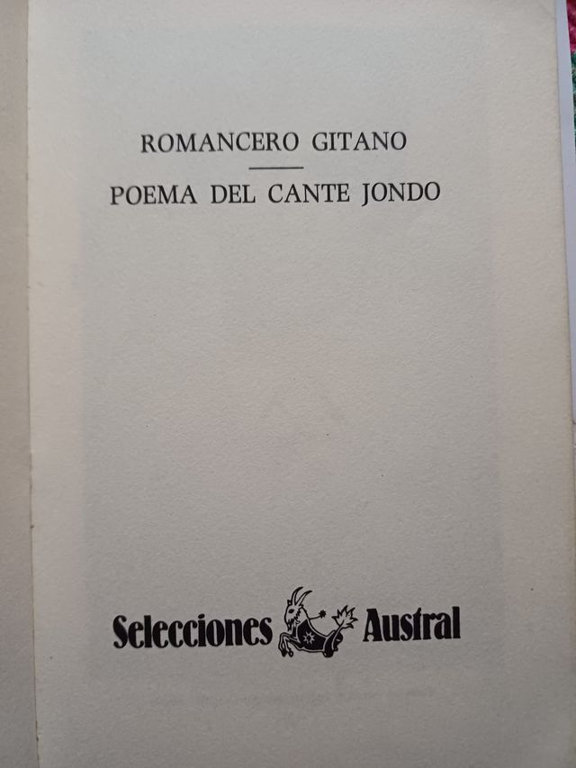 El romancero gitano Poema del Cante jondo