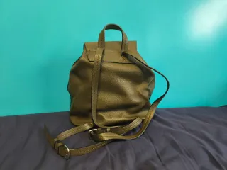 Mochila Zara Basic verde botella