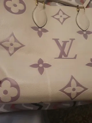 Bolso Louis Vuitton Piel Blanco/Morado