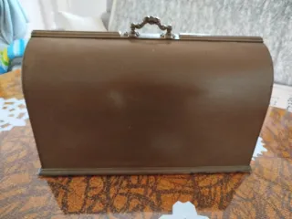 Tapa madera máquina coser vintage