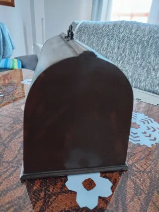 Tapa madera máquina coser vintage