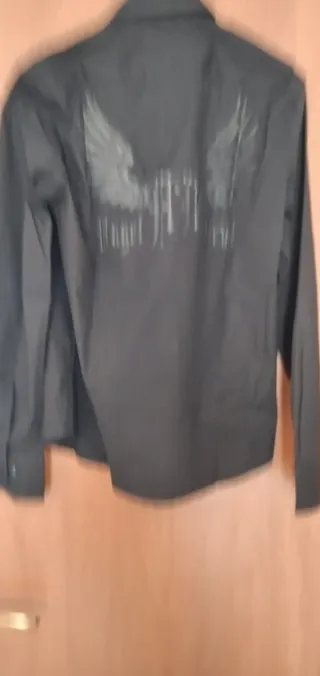 Camicia nera uomo XL Angel & Devil