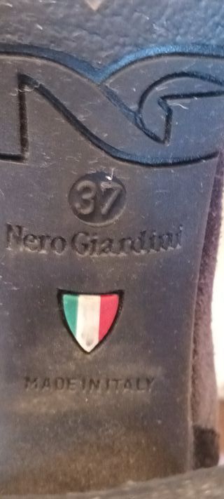 Scarpe Donna francesine camoscio Tacco Alto Tg.37