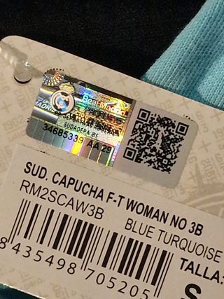 Sudadera Oficial Real Madrid Azul