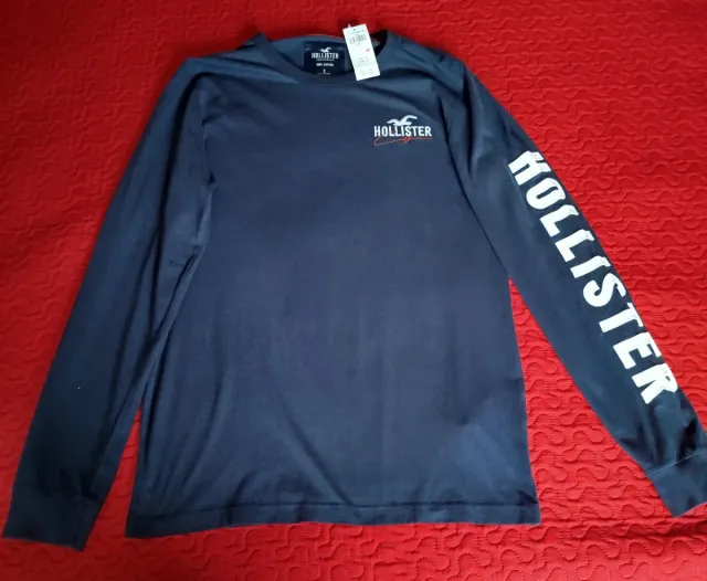 Camiseta manga larga azul - Talla S