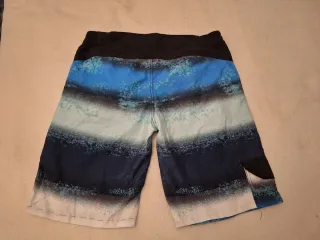 Bañador Hombre Estampado Azul y Negro