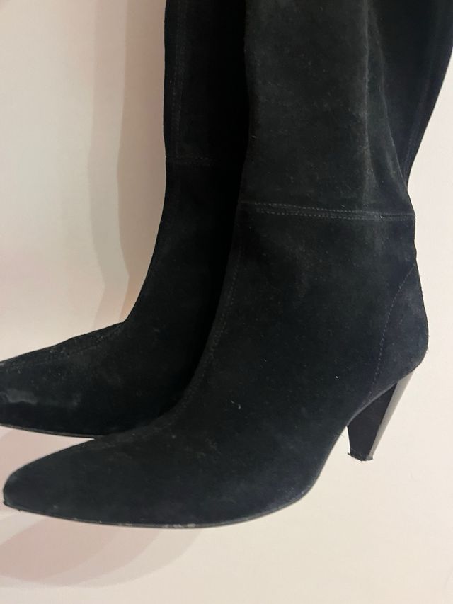 Botas Zara Piel Media Caña Estilo Isabel Marant