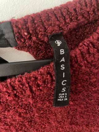 Jersey rojo de punto