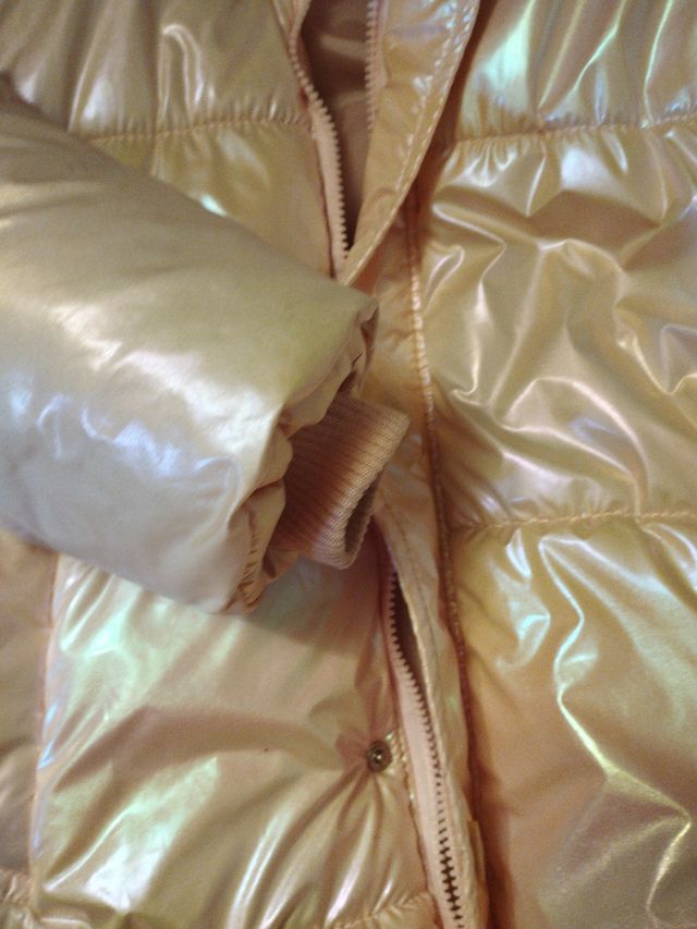 Abrigo largo niña perlado