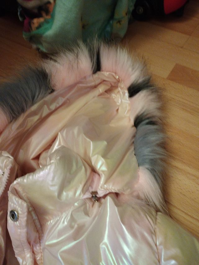 Abrigo largo niña perlado