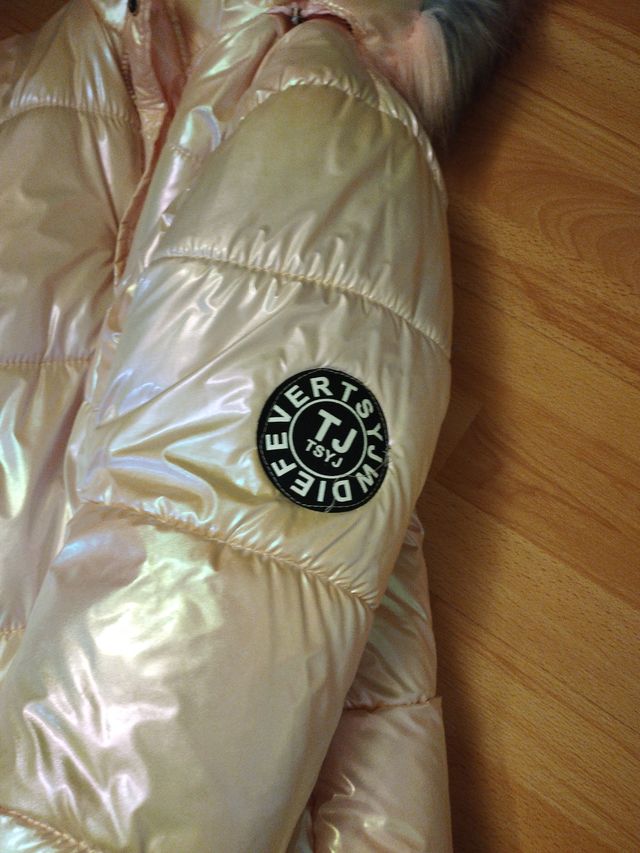 Abrigo largo niña perlado