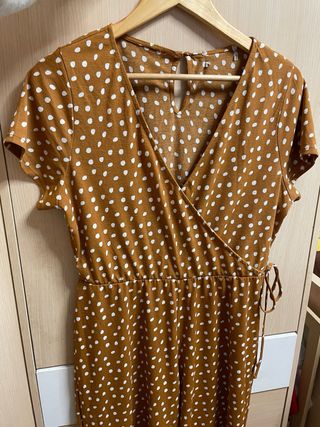 Mono lunares mostaza talla M