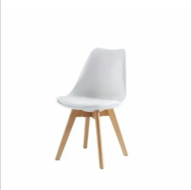 Set di 4 sedie da pranzo bianche