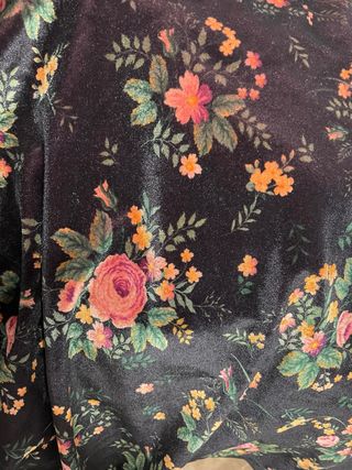 Camiseta tirantes terciopelo flores