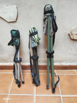 Taburetes plegables de camping,caza(3 unidades)