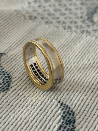 Anello oro 18k con diamanti