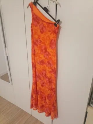 Vestido largo estampado floral