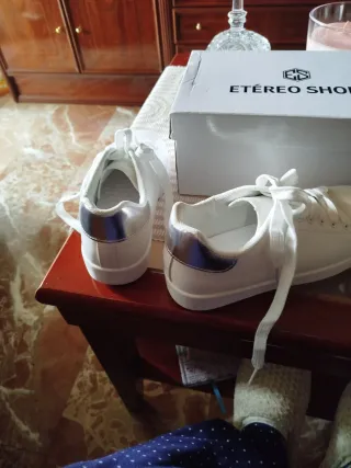 Zapatillas deportivas blancas mujer talla 36