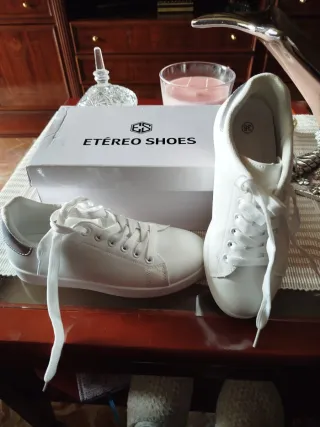 Zapatillas deportivas blancas mujer talla 36