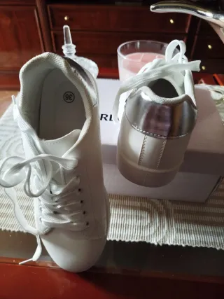Zapatillas deportivas blancas mujer talla 36