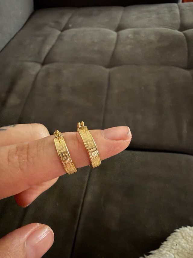 Pendientes Aros Oro 18k Nuevos