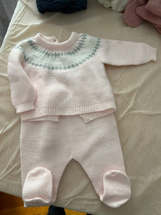 Conjunto bebé 3 meses rosa