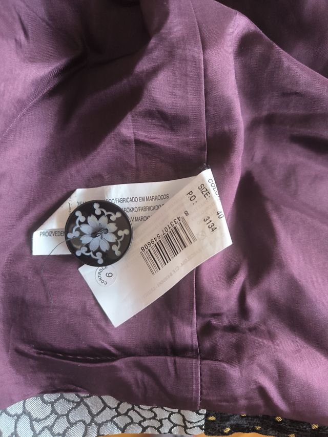 Abrigo Desigual Mujer Negro Multicolor