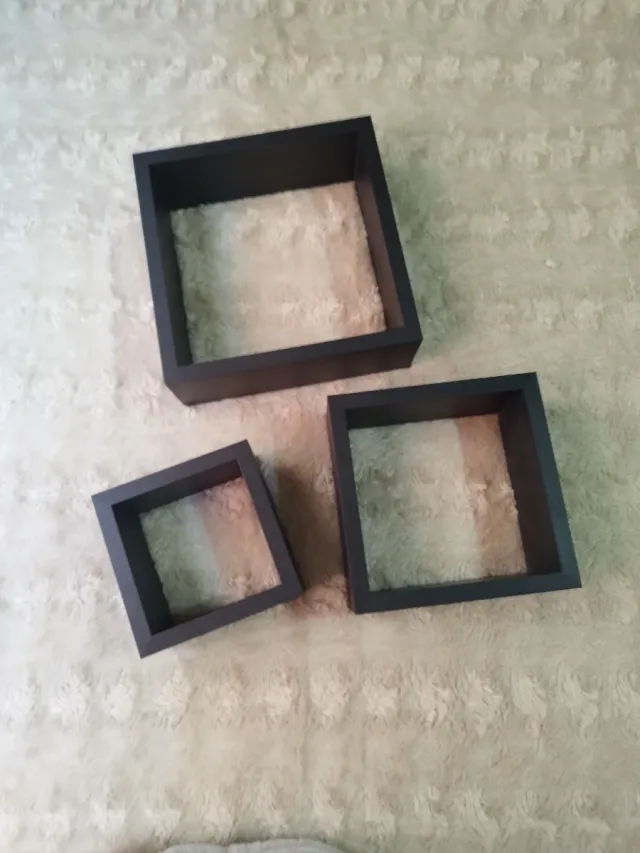 Prateleiras Ikea Black Cube (Conjunto 3)