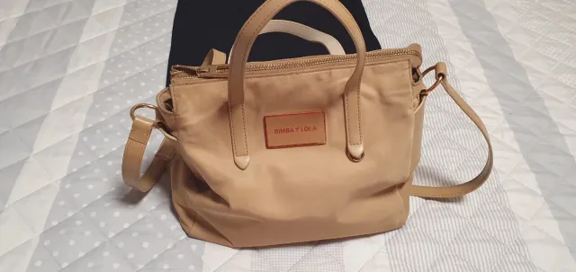Borsa Bimba y Lola in nylon beige