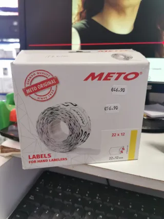 Etiquetas METO Originales 22x12mm