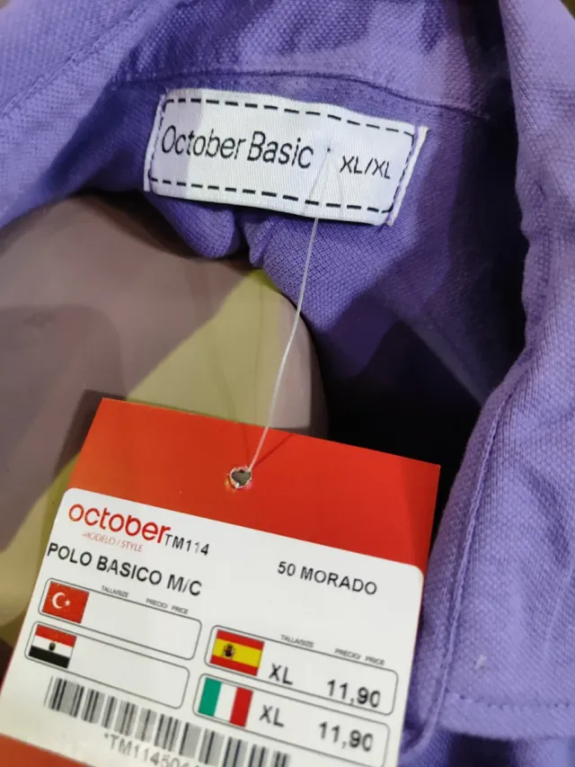 Camiseta Octuber Basic Lila Talla XL