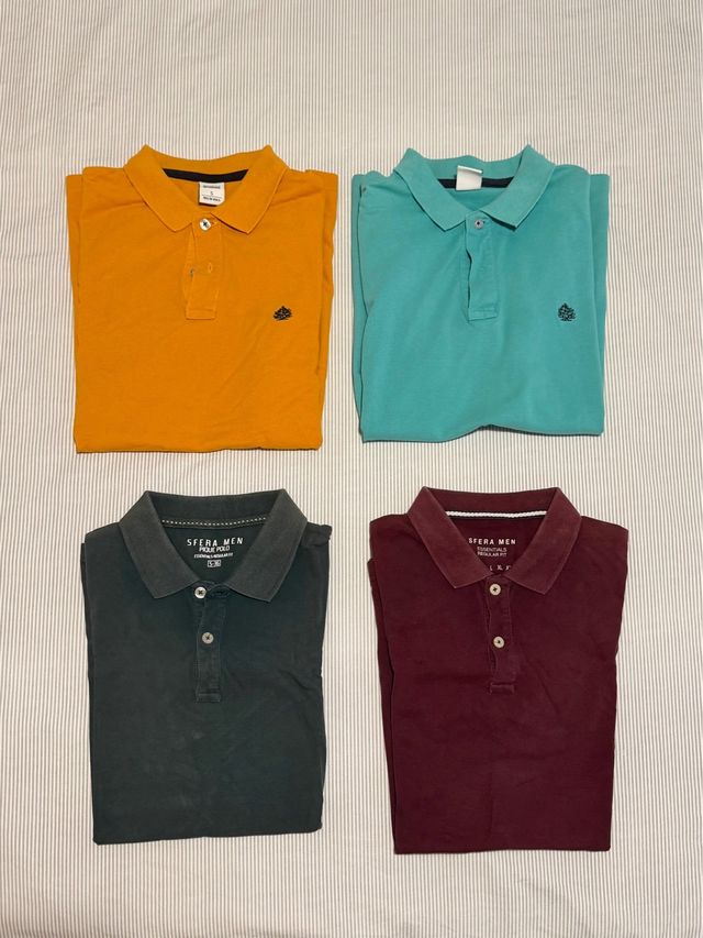 Pack 4 polos Talla S