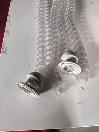 2 Pasacables de techo transparentes