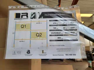 Estantería de paletización industrial