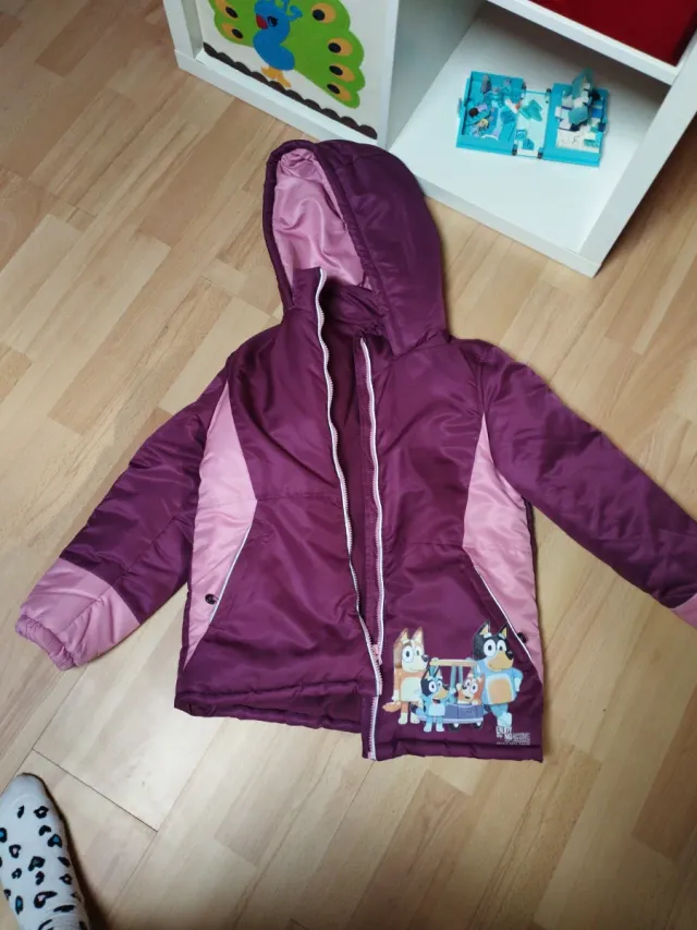 Abrigo niña acolchado Bluey
