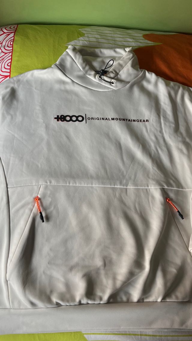 Sudadera +8000 Blanca Talla M