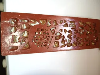 Pieza de Madera tallada china antigua.