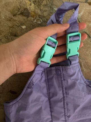 Mono de esquí/nieve lila niña