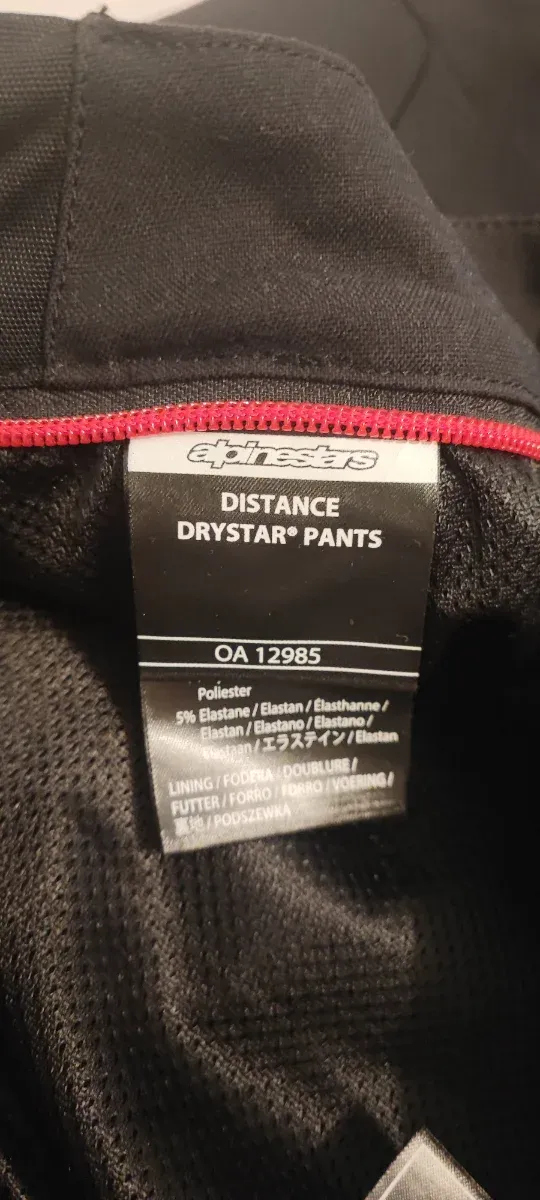 Alpinestars Distance Drystar Pantalón 4XL