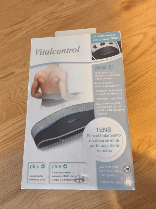 Cinturón Lumbar Vitalcontrol SEM 51 TENS