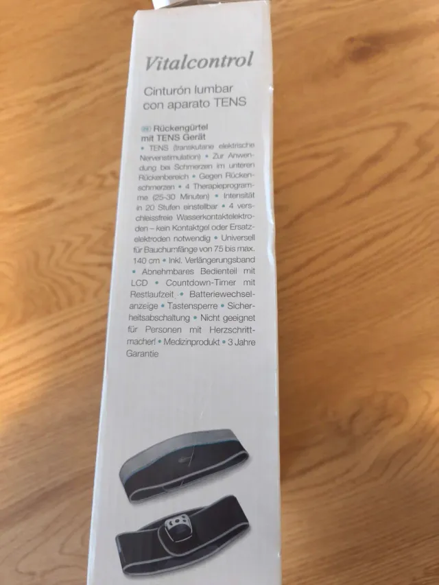 Cinturón Lumbar Vitalcontrol SEM 51 TENS