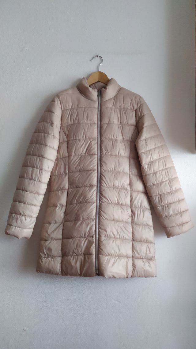 Abrigo acolchado beige mujer Talla M