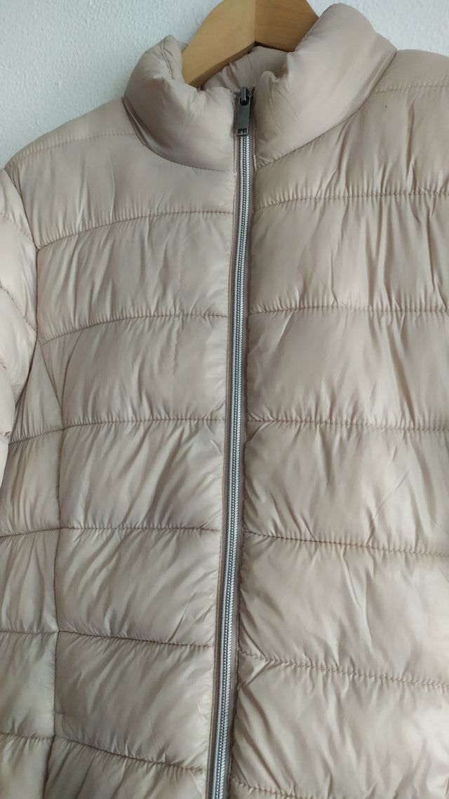 Abrigo acolchado beige mujer Talla M