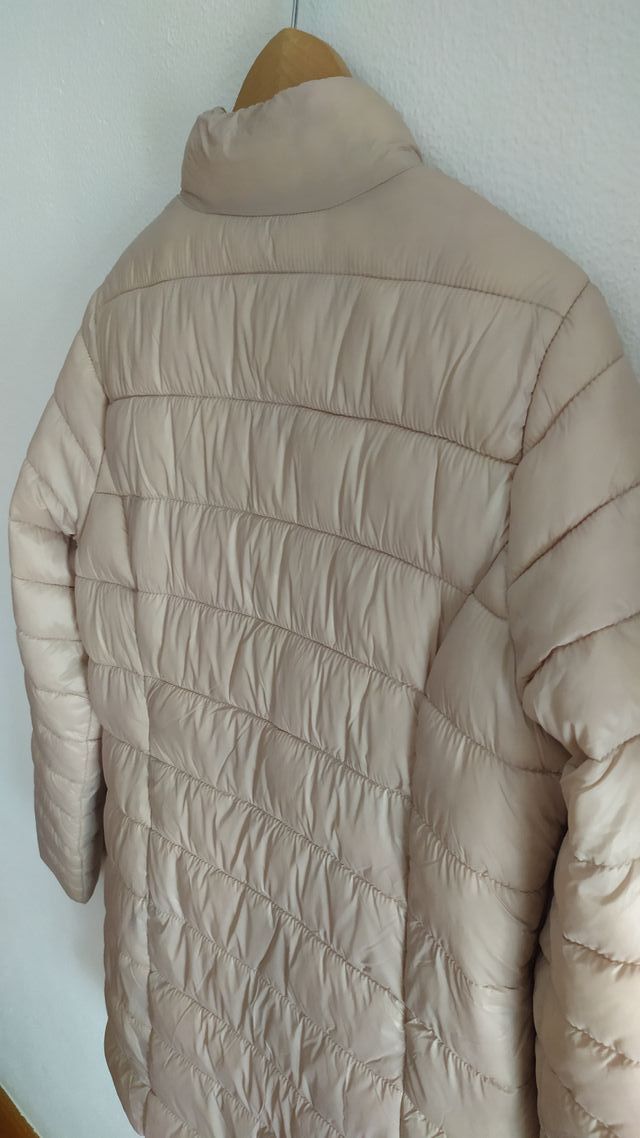 Abrigo acolchado beige mujer Talla M