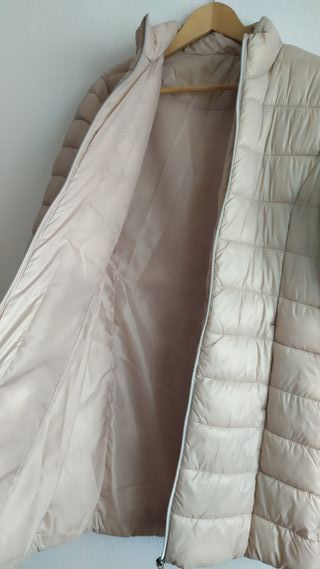 Abrigo acolchado beige mujer Talla M